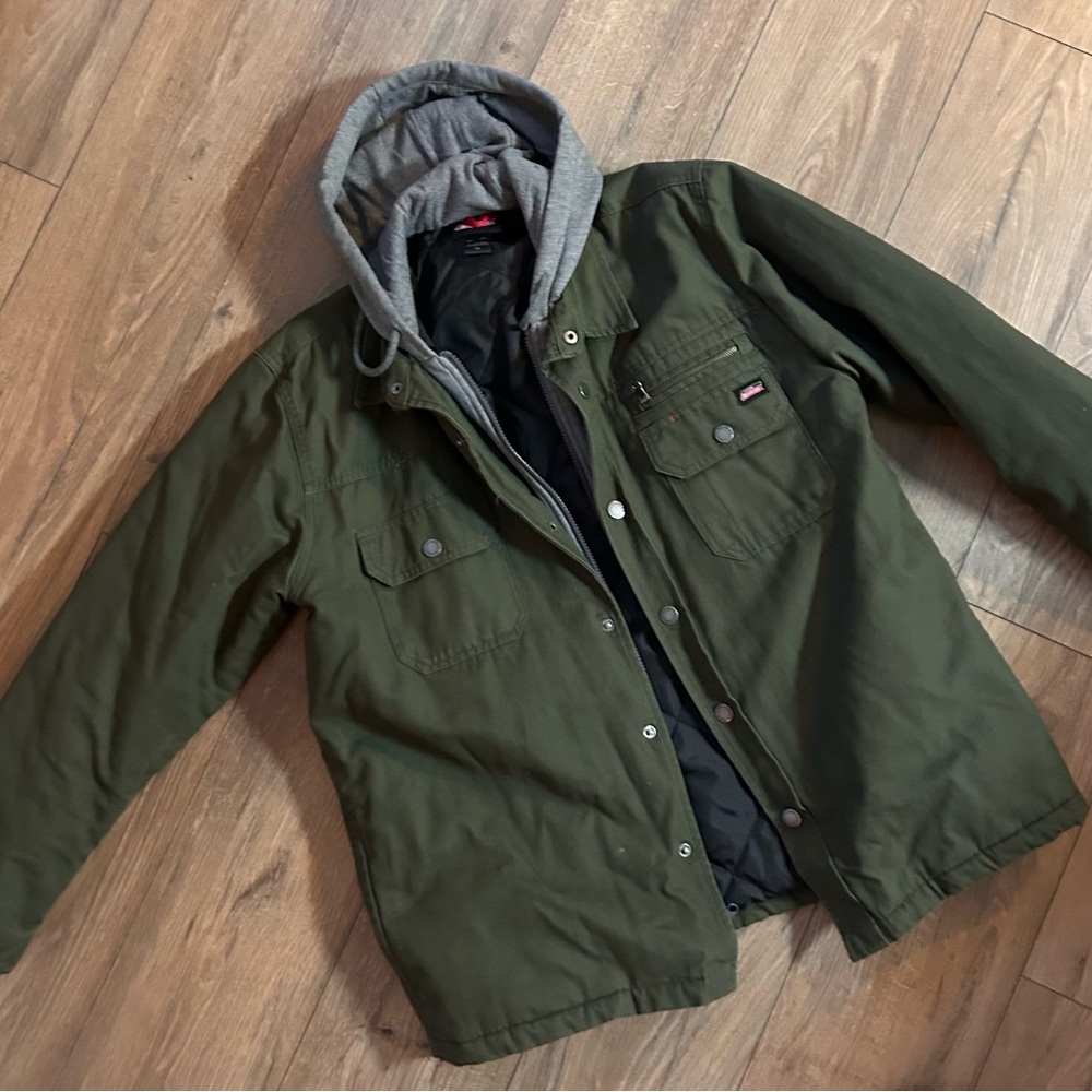 DICKIES Olive Green Hooded Jacket